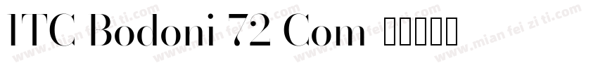 ITC Bodoni 72 Com字体转换